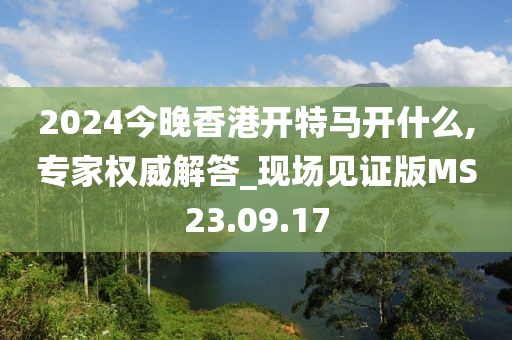 2024今晚香港开特马开什么,专家权威解答_现场见证版MS23.09.17