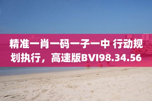 精准一肖一码一子一中 行动规划执行，高速版BVI98.34.56