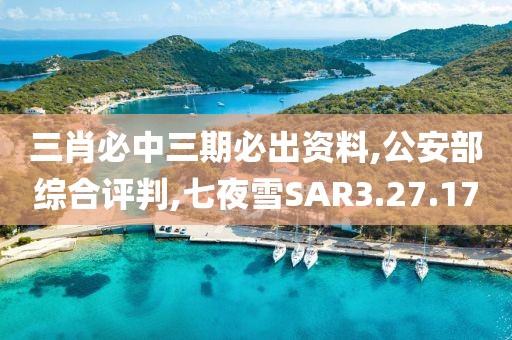 三肖必中三期必出资料,公安部综合评判,七夜雪SAR3.27.17