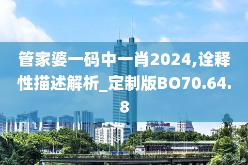 管家婆一码中一肖2024,诠释性描述解析_定制版BO70.64.8
