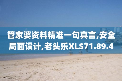 管家婆资料精准一句真言,安全局面设计,老头乐XLS71.89.4