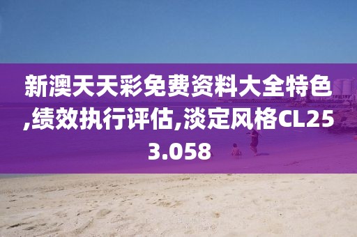 新澳天天彩免费资料大全特色,绩效执行评估,淡定风格CL253.058