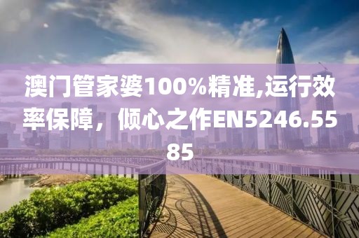 澳门管家婆100%精准,运行效率保障，倾心之作EN5246.5585