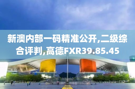 新澳内部一码精准公开,二级综合评判,高德FXR39.85.45