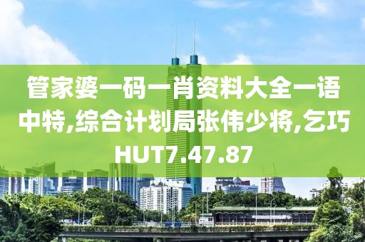管家婆一码一肖资料大全一语中特,综合计划局张伟少将,乞巧HUT7.47.87