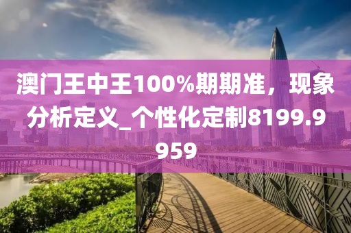 澳门王中王100%期期准，现象分析定义_个性化定制8199.9959