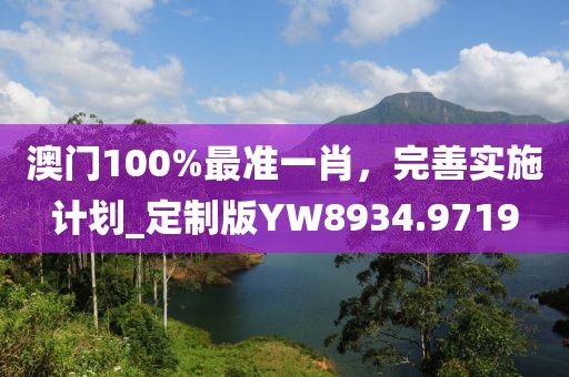 澳门100%最准一肖，完善实施计划_定制版YW8934.9719