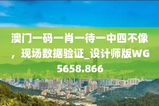 澳门一码一肖一待一中四不像，现场数据验证_设计师版WG5658.866