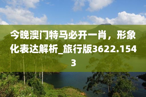 今晚澳门特马必开一肖，形象化表达解析_旅行版3622.1543