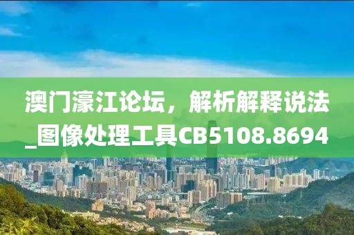 澳门濠江论坛，解析解释说法_图像处理工具CB5108.8694