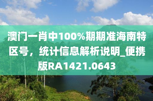 澳门一肖中100%期期准海南特区号，统计信息解析说明_便携版RA1421.0643